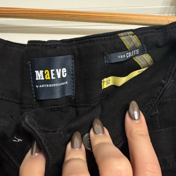 The Colette Cropped High-Rise Wide-Leg Jeans by Maeve - Picture 4 of 5